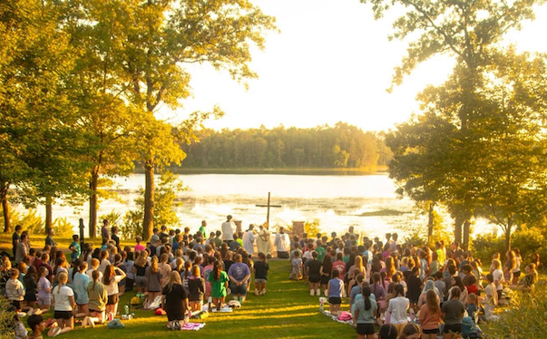 Trinity Woods Retreat Center by the lake